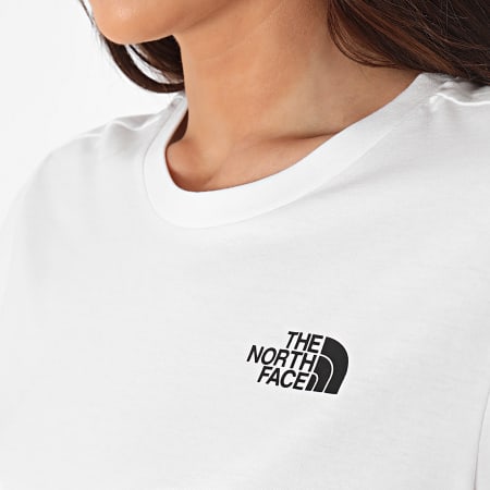 The North Face - Dames-T-shirt met eenvoudige koepel A87U4 Wit