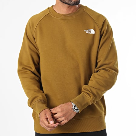 The North Face - Crewneck Raglan Sweat Redbox A89FA Caqui Verde