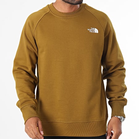 The North Face - Crewneck Raglan Sweat Redbox A89FA Caqui Verde