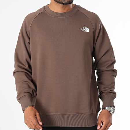 The North Face - Sweat Crewneck Raglan Redbox A89FA Marron