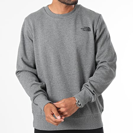 The North Face - Eenvoudige ronde ronde hals Sweat A89FB Heide Grijs