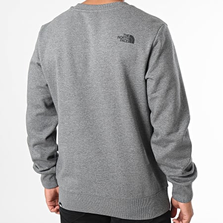 The North Face - Eenvoudige ronde ronde hals Sweat A89FB Heide Grijs