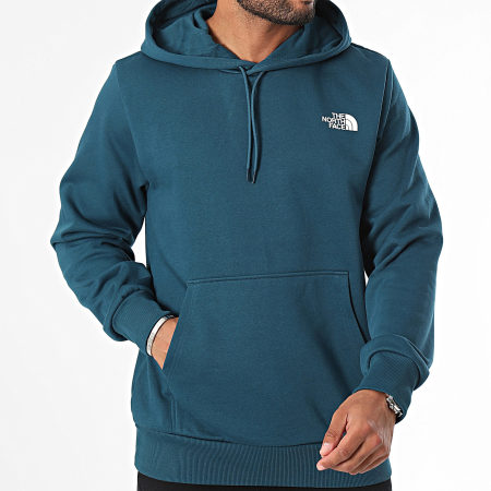 The North Face - Felpa con cappuccio Simple Dome A89FC blu navy