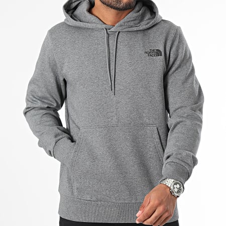 The North Face - Sudadera con capucha Dome A89FC Single Gris jaspeado