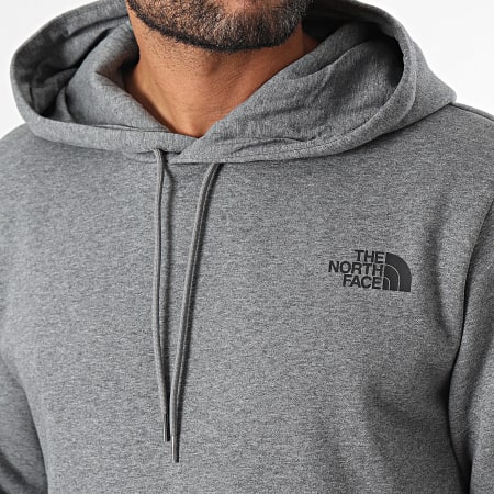 The North Face - Sudadera con capucha Dome A89FC Single Gris jaspeado