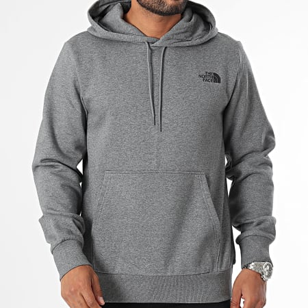 The North Face - Dome A89FC Single Hoodie Heather Grey