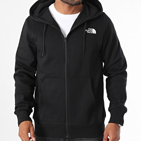 The North Face - Eenvoudig koepel Sweatshirt met capuchon A89FD Zwart