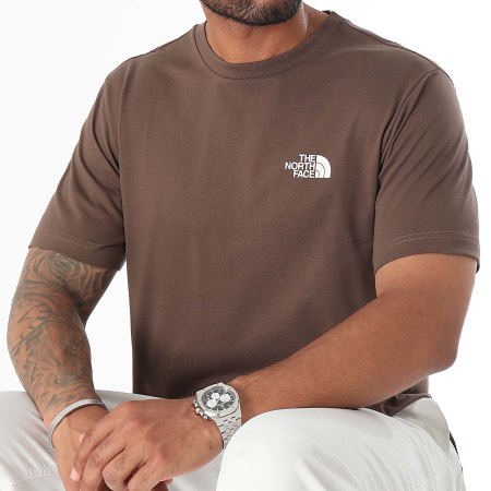 The North Face - Tee Shirt Eenvoudig Koepel A87NG Bruin