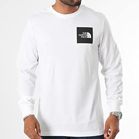 The North Face - Tee Shirt Lange Mouw Fijn A8A6P Wit