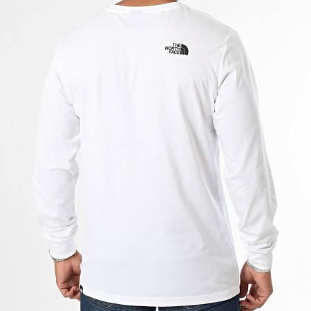 The North Face - Tee Shirt Lange Mouw Fijn A8A6P Wit