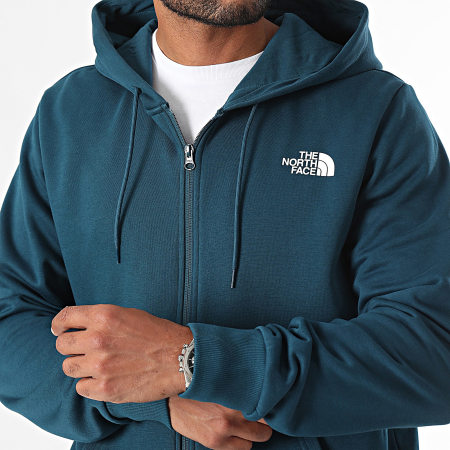 The North Face - Felpa con cappuccio Simple Dome Full Zip A89FD Blu navy