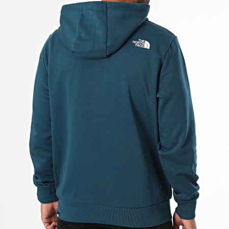 The North Face - Simple Dome Sweatshirt met capuchon en volledige rits A89FD marineblauw