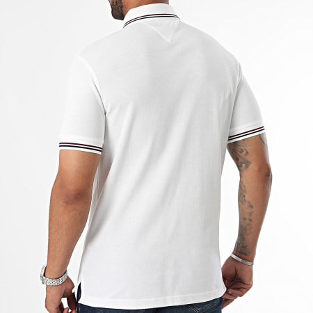 Tommy Hilfiger - Polo manica corta Slim Fit Tipped 7346 Bianco