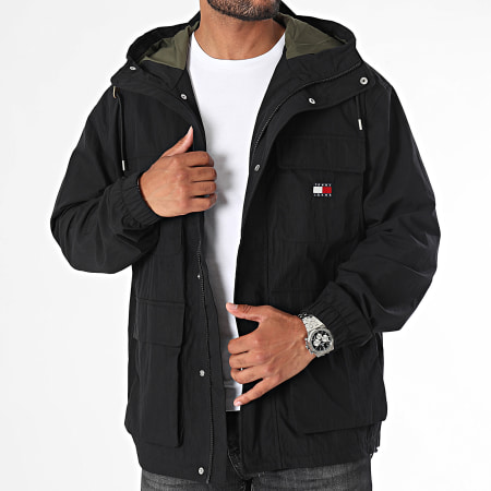 Tommy Jeans - Utility 8905 Zip Hooded Jacket Zwart