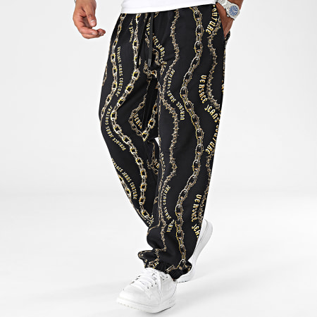 Versace Jeans Couture - 77GAA315 Pantaloni da jogging neri Chain Couture