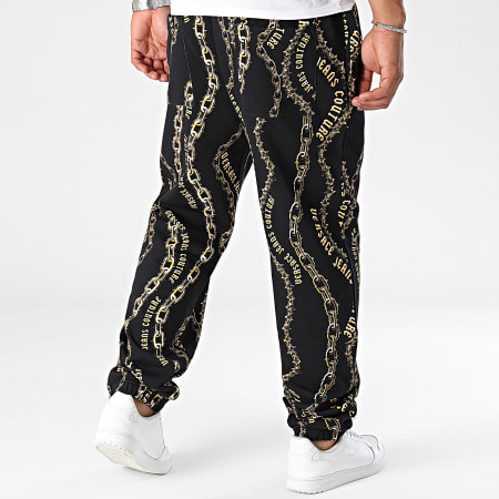 Versace Jeans Couture - 77GAA315 Pantalón de chándal negro Chain Couture