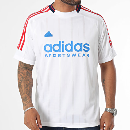 Adidas Sportswear - Tee Shirt De Foot A Bandes Tiro IY4504 Blanc