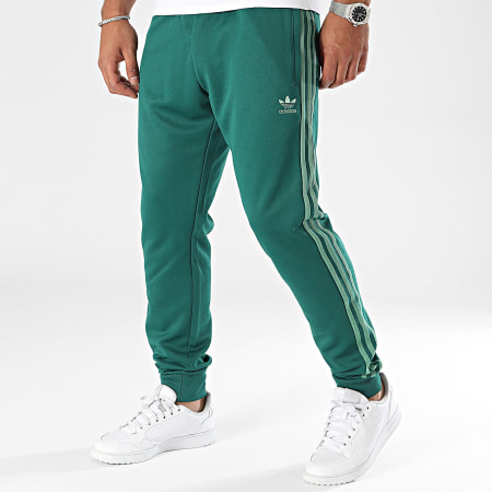 Adidas Originals - SST IY8729 Groene Joggingbroek met Band