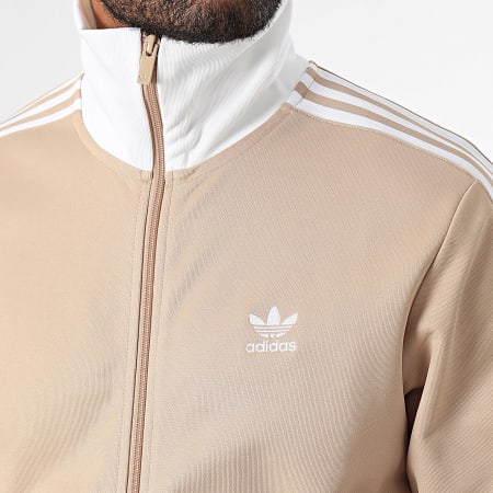 Adidas Originals - Veste Zippée A Bandes Beckenbauer IZ1858 Beige