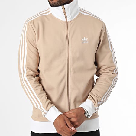 Adidas Originals - Veste Zippée A Bandes Beckenbauer IZ1858 Beige