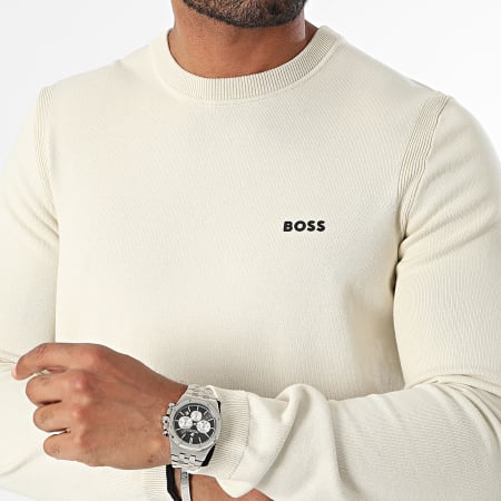 BOSS - Sweater met ronde hals 50498539 Beige