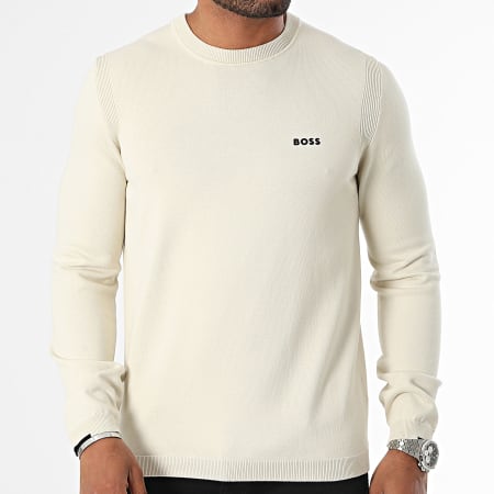 BOSS - Sweater met ronde hals 50498539 Beige