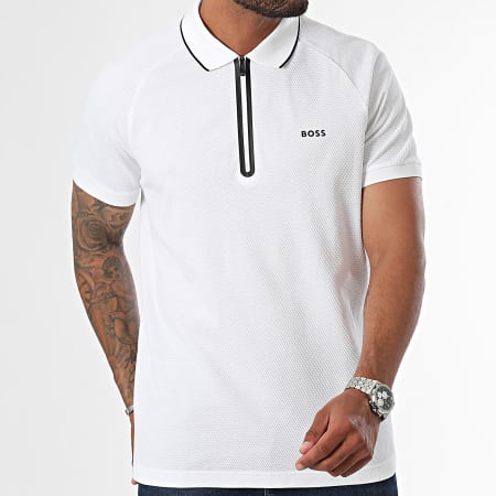 BOSS - Polo Philix a maniche corte 50519760 Bianco