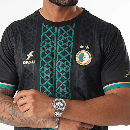 DKALI - Camiseta de fútbol Argelia Negra