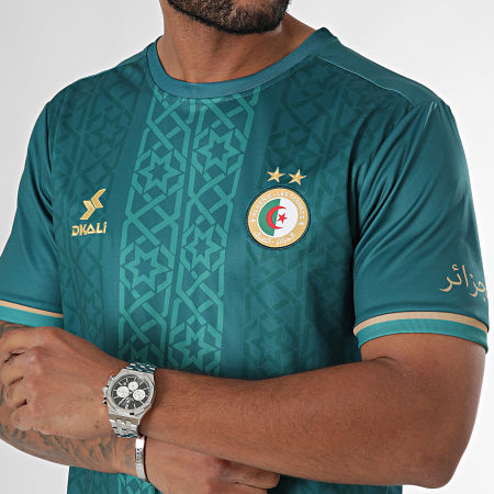 DKALI - Maglia da calcio dell'Algeria verde scuro