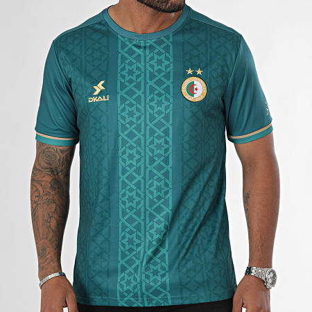 DKALI - Maglia da calcio dell'Algeria verde scuro