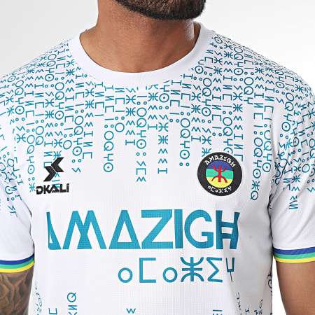 DKALI - Maglia da calcio bianca Amazigh