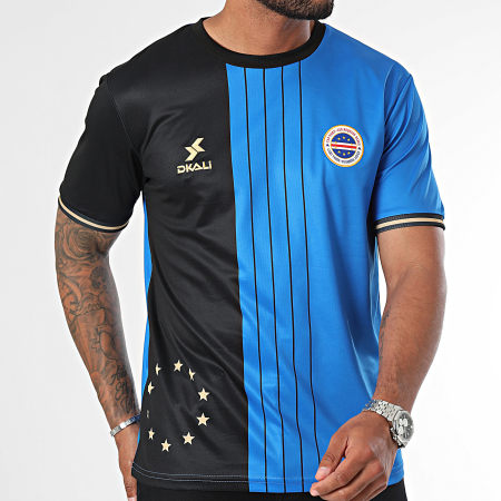 DKALI - Maillot de Foot Cap Vert Noir Bleu Roi