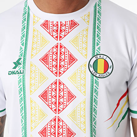 DKALI - Camiseta de fútbol Mali White