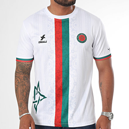 DKALI - Maglia da calcio bianca del Marocco