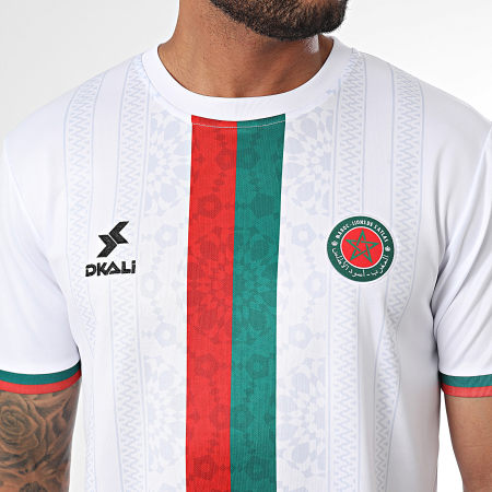 DKALI - Maglia da calcio bianca del Marocco