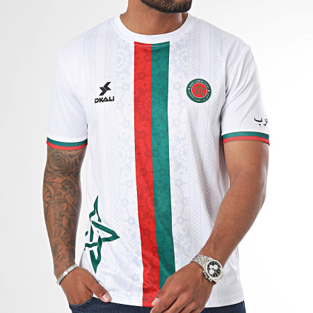 DKALI - Maglia da calcio bianca del Marocco