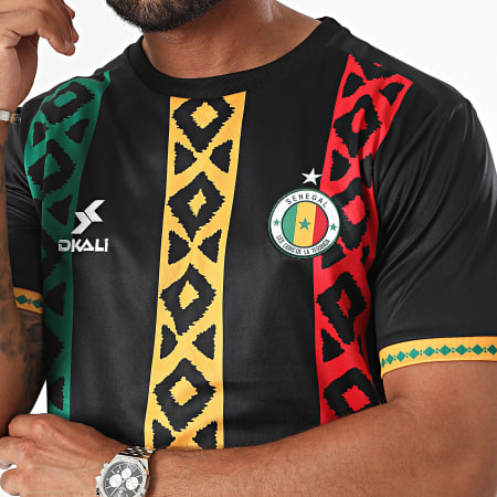 DKALI - Camiseta de fútbol de Senegal Negra