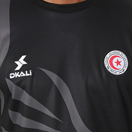 DKALI - Tunesië Zwart Voetbalshirt