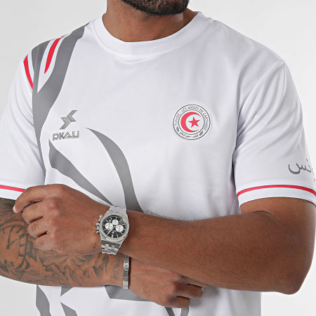 DKALI - Maglia da calcio bianca della Tunisia