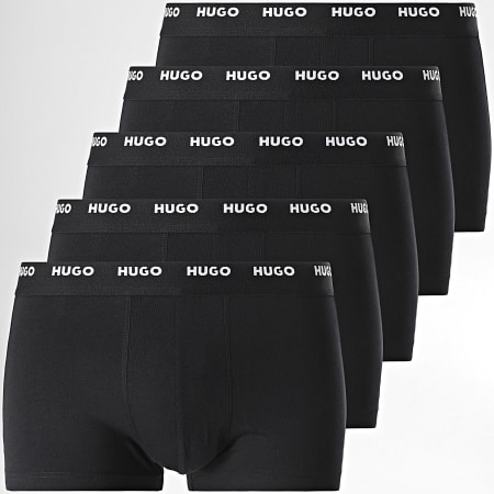 HUGO - Pack de 5 calzoncillos bóxer 50493840 Negro