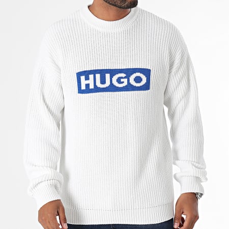 Hugo Blue - Pull Seylo 50525363 Blanc