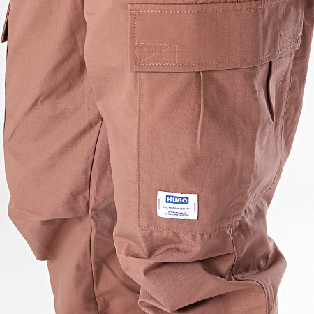 Hugo Blue - Pantalon Cargo Gadic 242 Rouge Brique