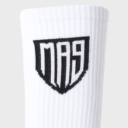 MA9 Mafia Nueve - Lote de 3 pares de calcetines blancos