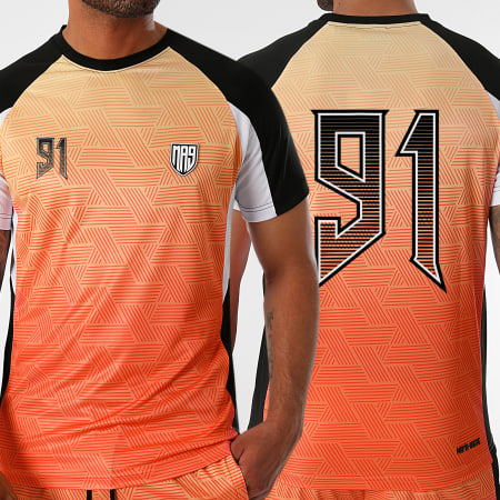 MA9 Mafia Nueve - Camiseta 91 Gradiente Naranja Neón