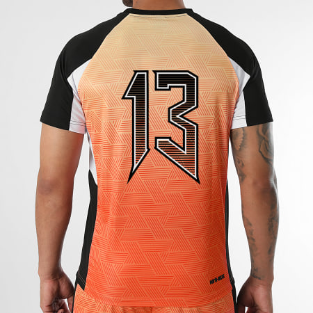 MA9 Mafia Nueve - Camiseta 13 Gradiente Naranja Neón