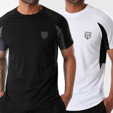 MA9 Mafia Nueve - Juego de 2 camisetas Faster White Faster Black