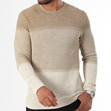 Only And Sons - Maglione beige sfumato