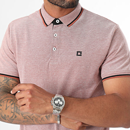 Only And Sons - Polo de manga corta Fletcher Rojo brezo