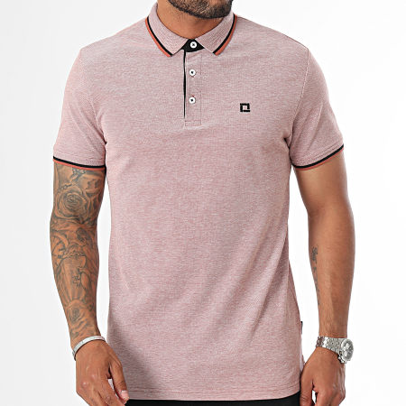 Only And Sons - Polo de manga corta Fletcher Rojo brezo