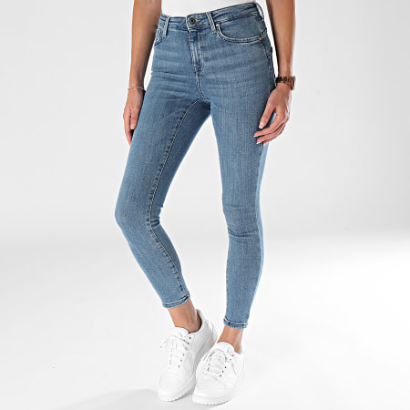 Only - Dames Power Mid Blue Denim Skinny Jeans